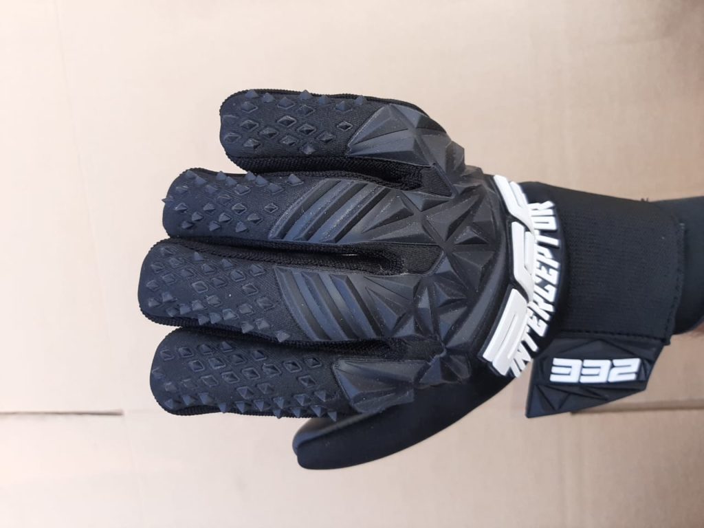 Interceptor Goalkeeper Gloves by ZEE - 4mm German Contact Latex and Removable wrist strap
